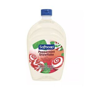 Softsoap Moisturizing Hand Soap Refill Peppermint Snowflake 50 OZ